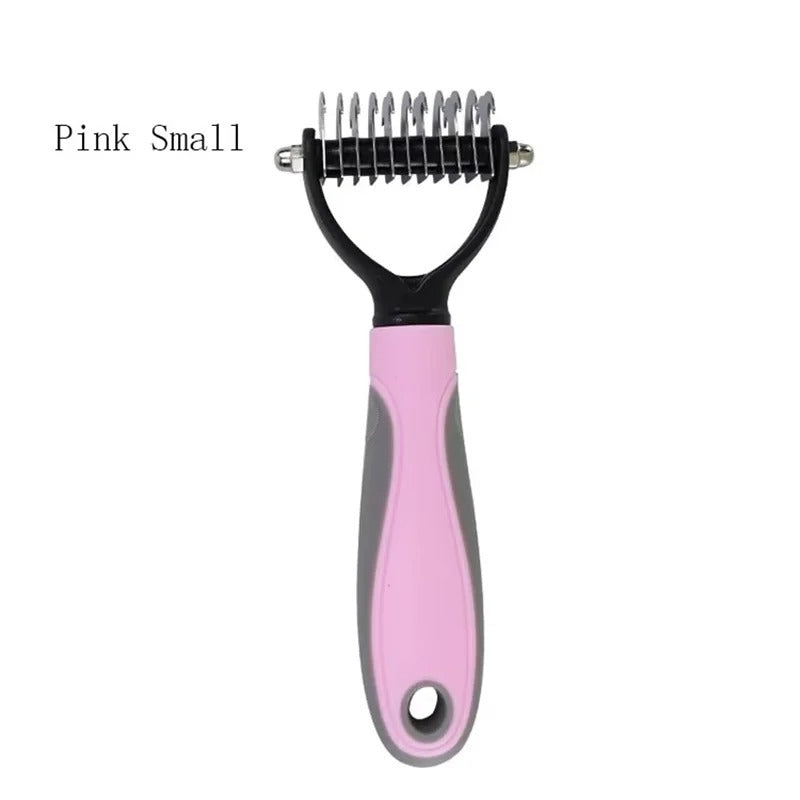 Professional Pet Cat Hair Removal Comb Brush Cat Dog Grooming Shedding Tools Double Sided Pet Grooming Comb for Pet Care