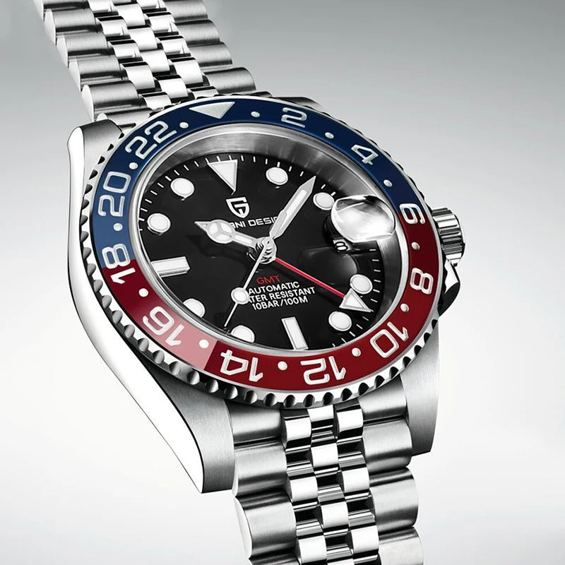 PAGANI DESIGN PD-1662 Luxury GMT Men Mechanical Wristwatch