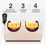 Super Big Electric Foot Leg Massager Deep Tissue Shiatsu Kneading Relax Heated Roller Calf Relieve Stress Care Foot Machine Tool