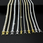 New D VVS1 925 Sterling Silver Moissanite Tennis Necklace Original with GRA Bracelets for Women Man Sparkling Party Jewelry