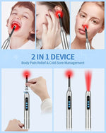 Red Light Therapy Cold Sore Device For Mouth Sores Treatment 660nm 850nm NearInfrared LED Light Therapy Machine Skin Care Wand
