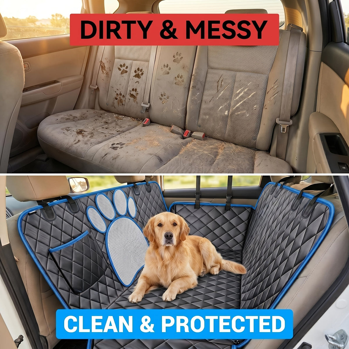 Pet Dog Seat Cover, Hammock-Style Design, Anti-Slip, Durable And Soft Rear Seat Cover for Pets. Made of Thickened 600D Heavy-Duty Fabric, This Pet Car Mat Fits Sedans, Trucks, And Suvs. It Is an Open Mesh Dog Car Seat Cushion