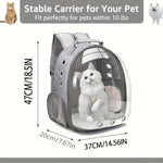 [Portable Backpack Cat Bag] Pet Bag Cat Bag New Double Shoulder Space Capsule Portable Backpack Cat Bag