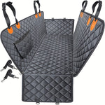 [Heavy-Duty Dog Seat Cover] 600D Heavy-Duty Dog Seat Cover Compatible for Car, Truck, SUV Rear Seats - Sliding Pad Pet Hammock with Scratch-Resistant Protection, Soft Durable Polyester Suitable for Vehicles, for Car Models