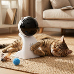 USB Rechargeable Interactive Laser Pointer - Automatic Cat Toys for Indoor Cats/Kittens/Dogs - 3 Sport Modes, Hang or Place, Holiday Gifts, Christmas Gifts