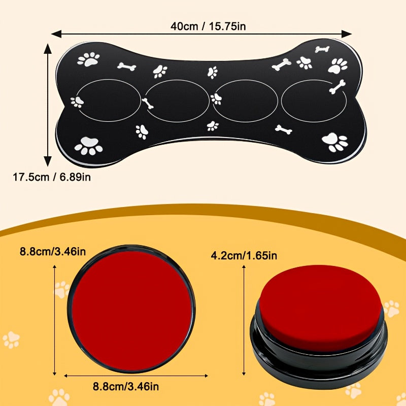 [Dog Buttons Talk] Dog Buttons Talk, Dog Buttons for Communication, Used for Dog Training Clicker Dog Communication Button