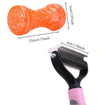 Professional Pet Cat Hair Removal Comb Brush Cat Dog Grooming Shedding Tools Double Sided Pet Grooming Comb for Pet Care