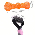 Professional Pet Cat Hair Removal Comb Brush Cat Dog Grooming Shedding Tools Double Sided Pet Grooming Comb for Pet Care