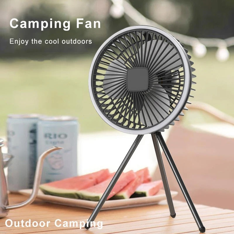 USB Rechargeable Wireless Ceiling Electric Fan With LED light For Home
