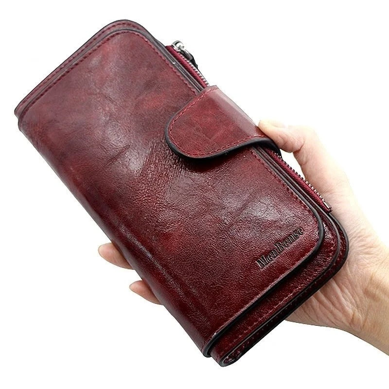 Fashion Wallet Woman Long Clutch PU Leather Hand Bag Large Capacity Card Holder Zipper Coin Purse Money Bag for Ladies