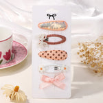 5Pcs BB Clips Set for Children Hair Accessories Sweet Hair bangs