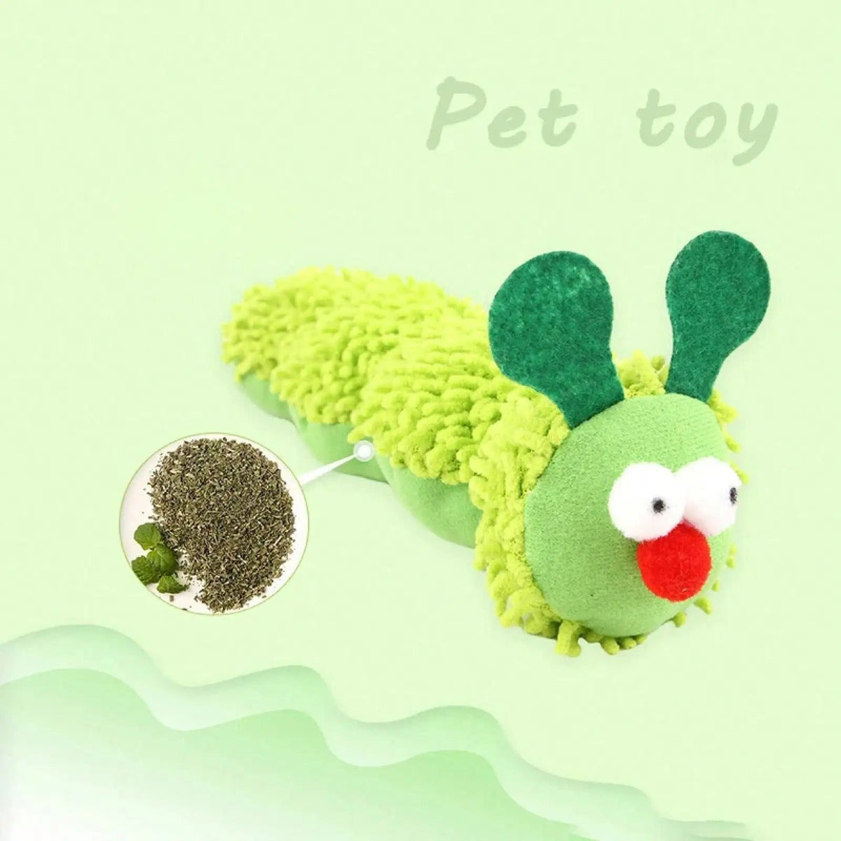 Cat Chew Toys Caterpillar Catnip Molar Toy Silvervine Cat Teaser Interaction Toy Clean Mouth Kitten Toy Pet Supplies Accessories