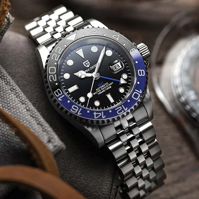 PAGANI DESIGN PD-1662 Luxury GMT Men Mechanical Wristwatch