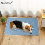KEMORELA 2PCS Dog Cooling Mat Summer Pet Cold Bed Extra Large For Small Big Dogs Pet Accessories Training Mat Washable Mat
