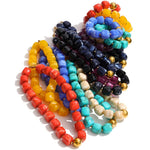 Yhpup Hot Style Handmade Jewelry Acrylic Resin Beads Chain Necklace Bracelet Stainless Steel Spring Summer Statement Accessories