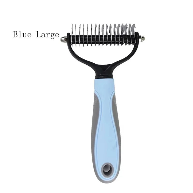 Professional Pet Cat Hair Removal Comb Brush Cat Dog Grooming Shedding Tools Double Sided Pet Grooming Comb for Pet Care