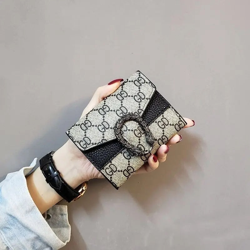 New Style Women's Short Wallet Female Student Three-Fold